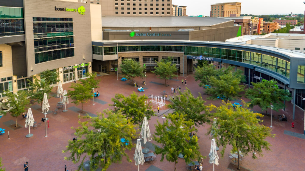 Outside view of The Boise Centre